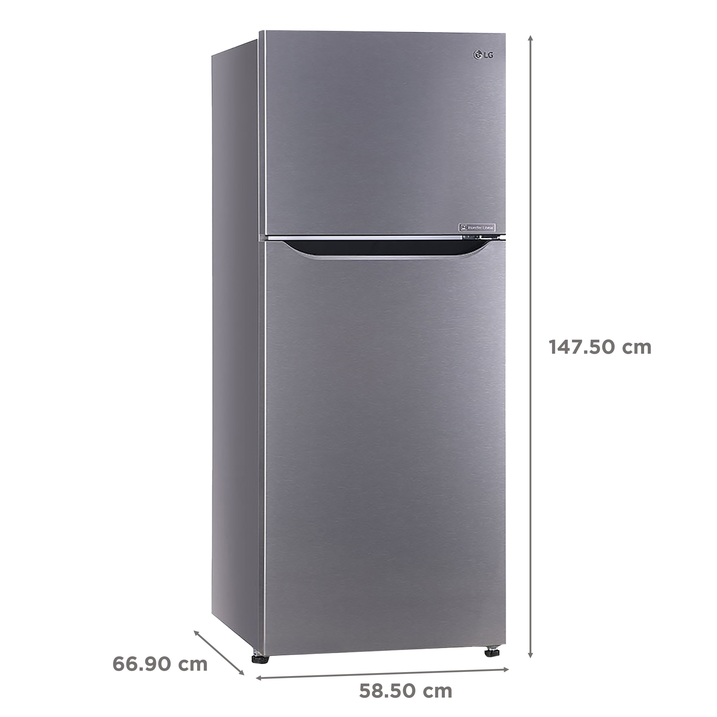 Buy LG 260 Litres 2 Star Frost Free Double Door Refrigerator with Multi Air Flow System (GL